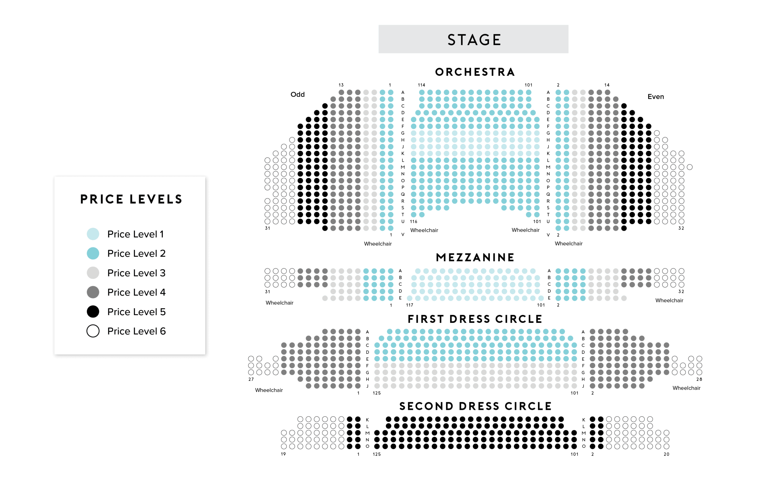 Richard And Carpenter Performing Arts Center Seating Chart