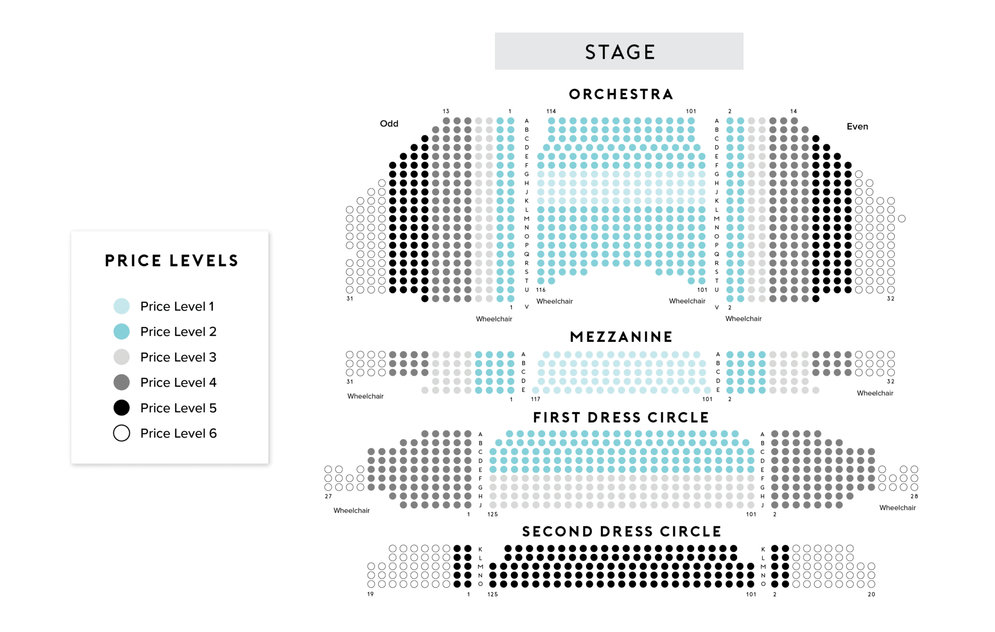 Carpenter Theatre Seating Chart