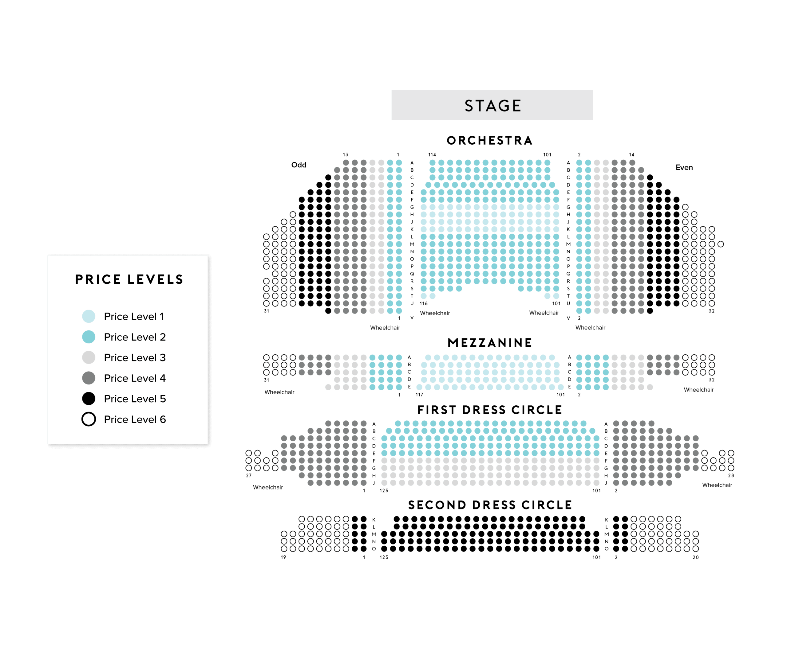 Dominion Energy Center Seating Chart